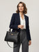 Borse Pashbag tote Big Carmel Golden in ecopelle liscia