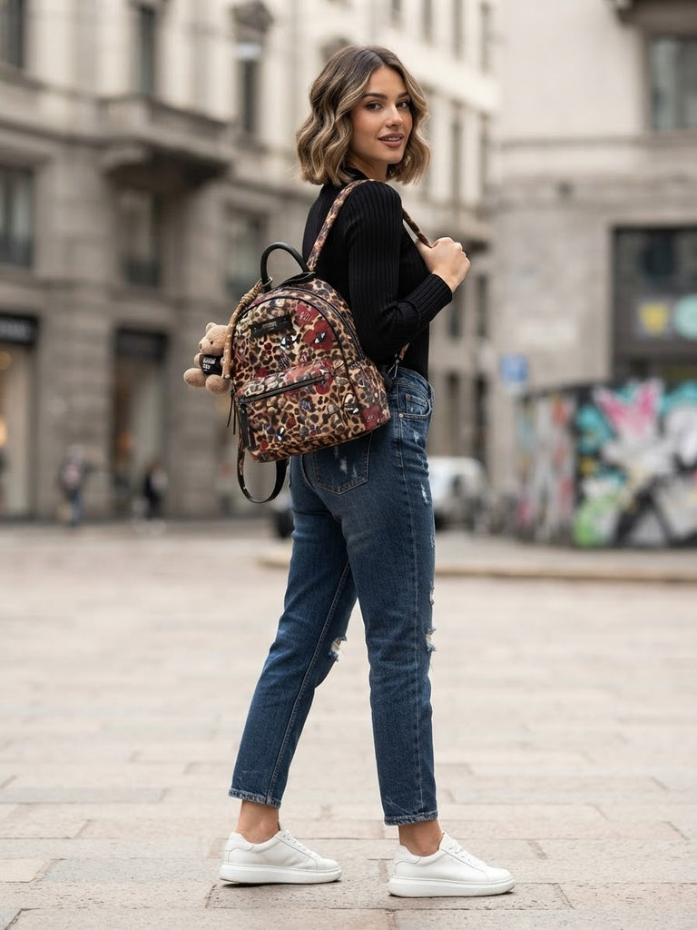 Zaino Pashbag 20110 Romy Fever Leo print