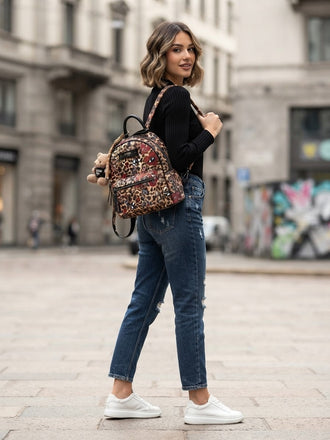 Zaino Pashbag 20110 Romy Fever Leo print