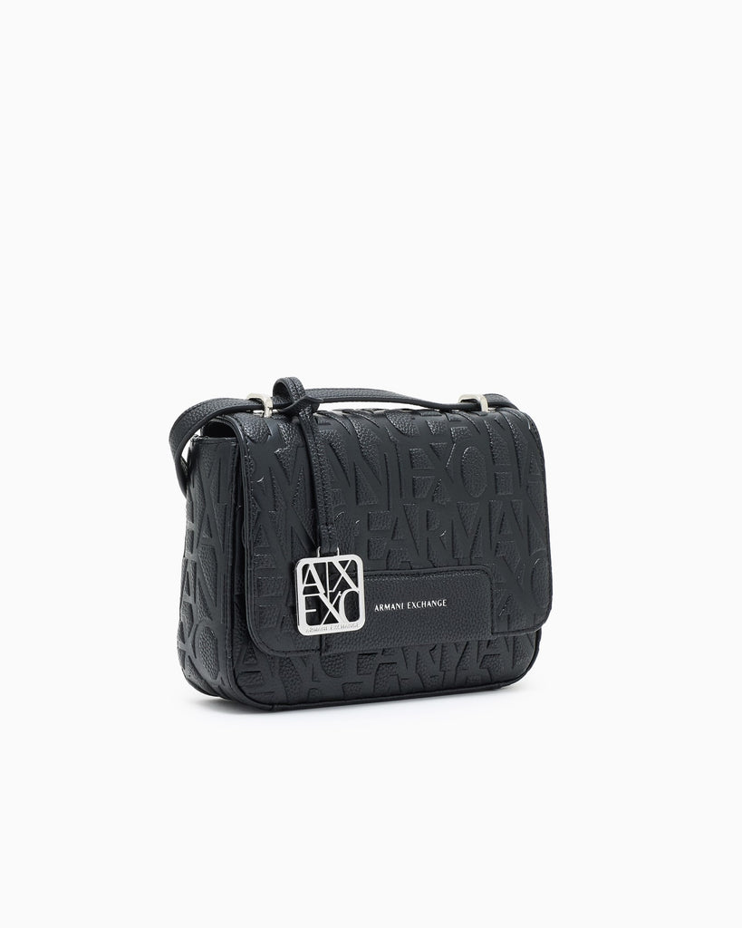 Borse Armani Exchange XW001577 AF15774 a tracolla con logo All-over opaca