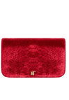 Borsa Elisabetta Franchi BS20A67E2 tracolla piccola in velluto stampa  cocco