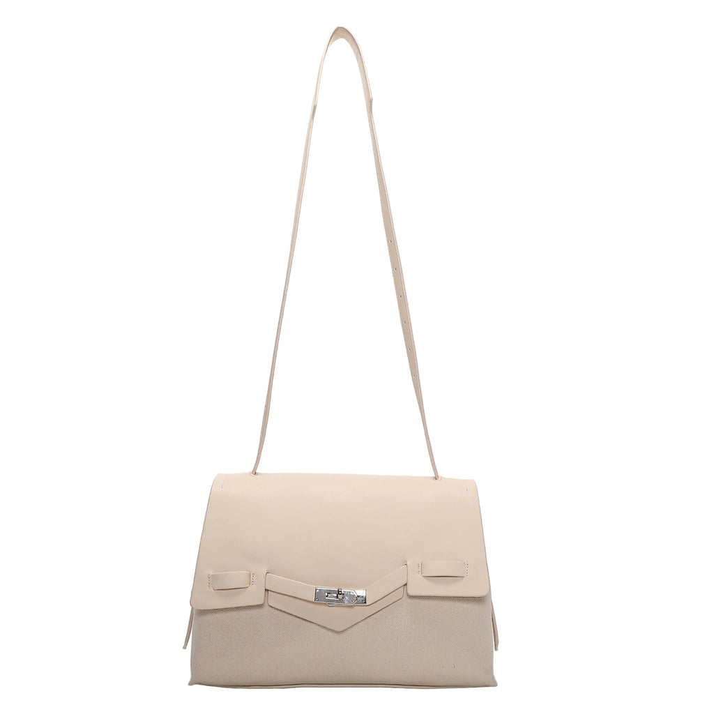 Borsa Mimì Muà Bauletto Big A Spalla Con Patta E Canvas H201403