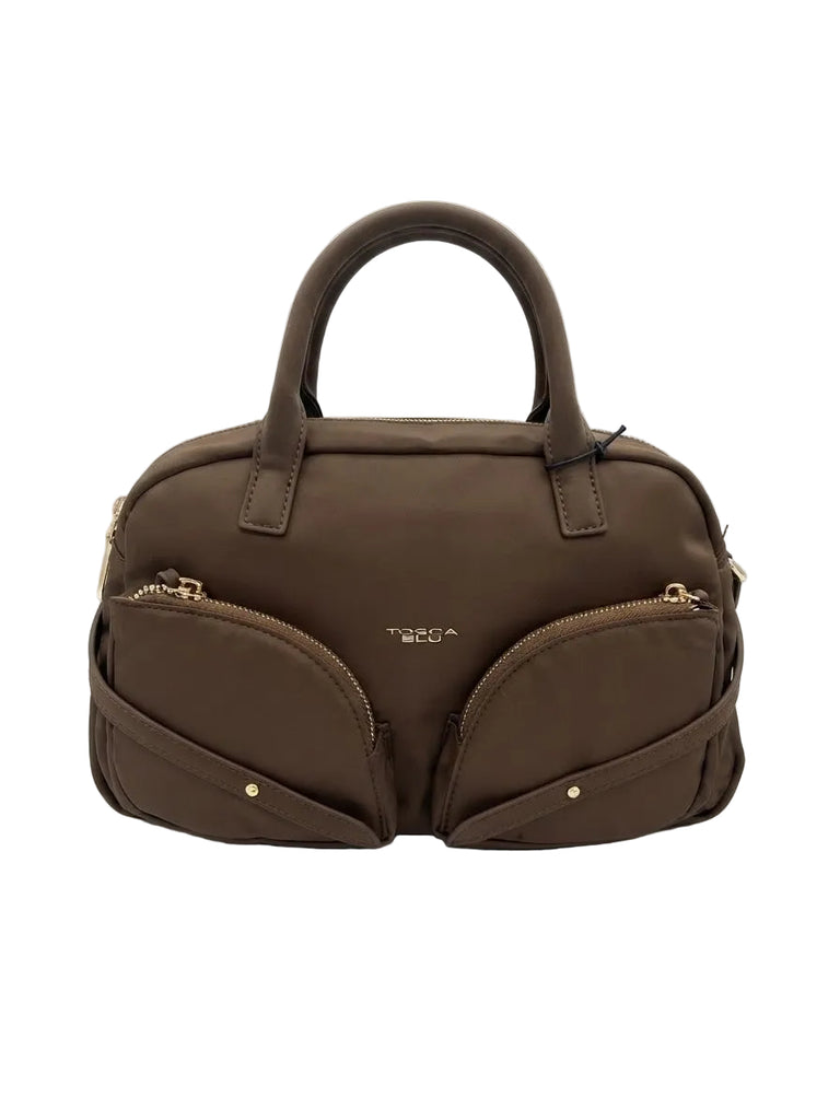 Borsa Tosca blu TF26EB362 bauletto medio in nylon Central park