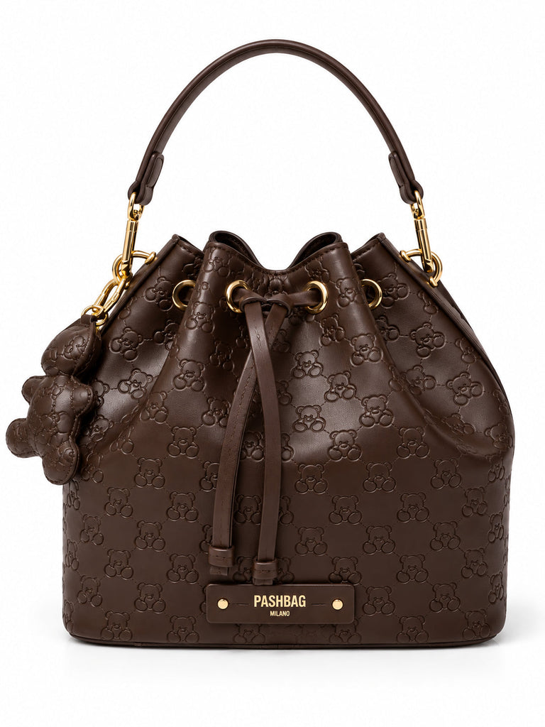 Borsa Pashbag secchiello Colin Soho Pure Teddy All-over