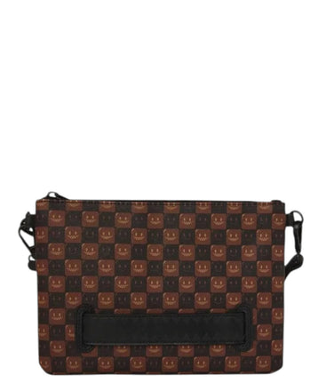 POCHETTE SPRAYGROUND 9307 SHARK IN PARIS WTF BUBBLE BROWN