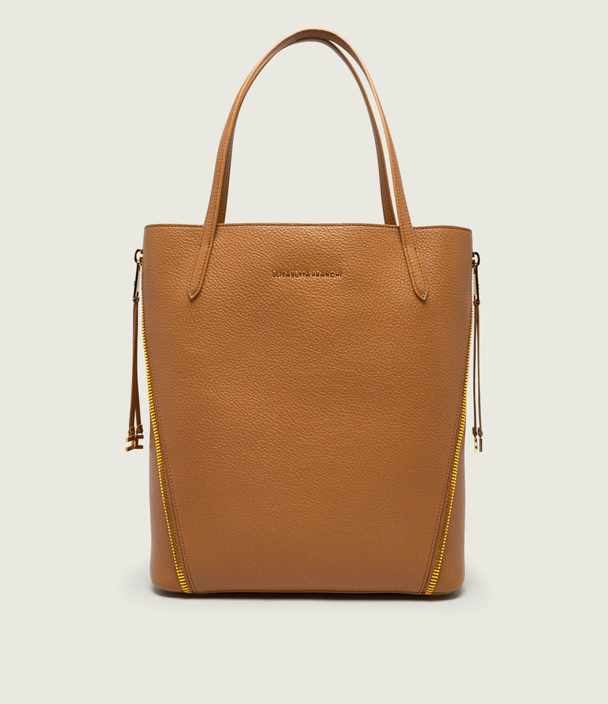 Borsa Elisabetta Franchi BS24A66E2 shopper bag con zip gold laterali