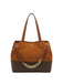 Borsa Pollini SC4567 shopper suede tan