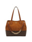 Borsa Pollini SC4567 shopper suede tan