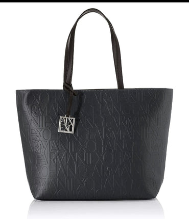 Borsa Armani Exchange 942650 Shopping Bag logata opaca