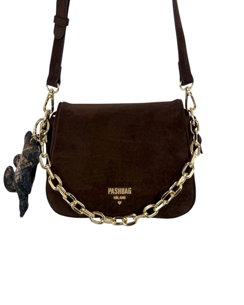 Borsa Pashbag Mini Adria Venom in suede