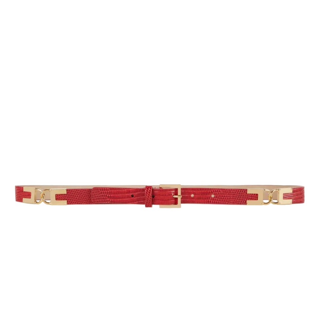 Cintura Elisabetta franchi CT54S66E2 in pelle con stampa lucertola