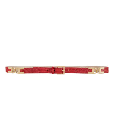 Cintura Elisabetta franchi CT54S66E2 in pelle con stampa lucertola