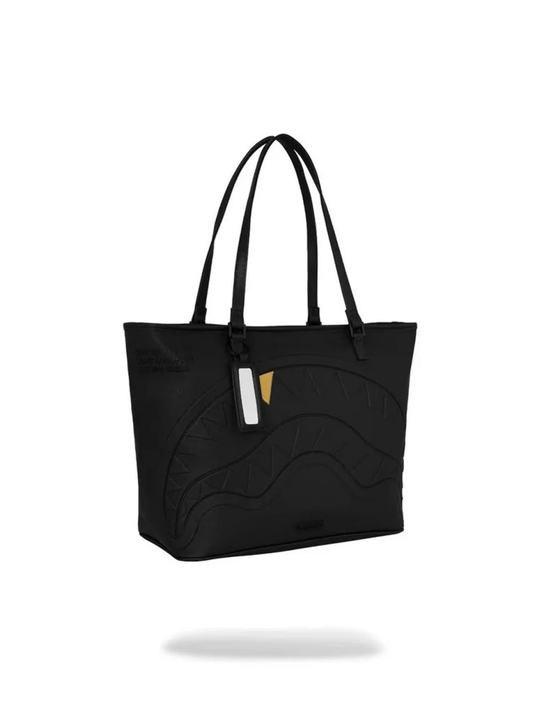 BORSA SPRAYGROUND 9329 BLOCKED OUT EMBOSSED GOLD TOOTH TOTE