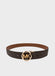 Cinture Michael Kors reversibili con placca logata oro