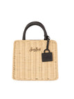 BORSA SAINT BARTH SHBM0002 01736L SHOP MINI STRUTTURATA IN MIDOLLINO CON DETTAGLI IN PELLE