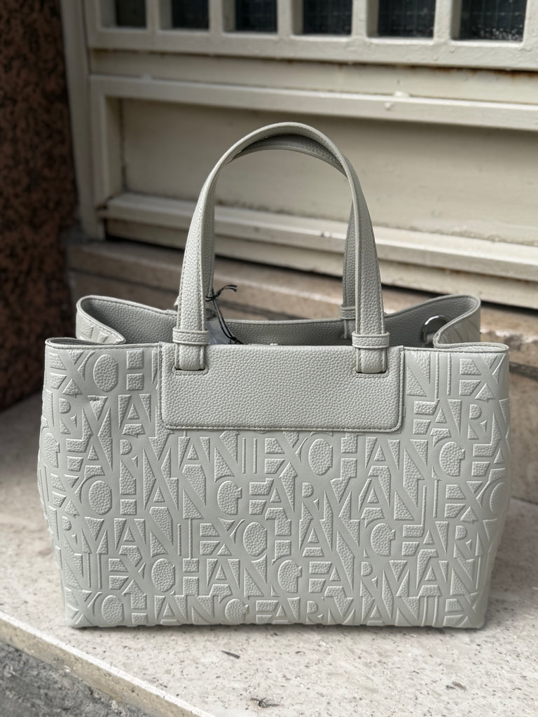 Borsa Armani Exchange XW001222 AF15774 Tote Medium All Over opaca
