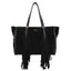 Borsa Tosca blu TF261B223 Shopping Kate in suede con frange
