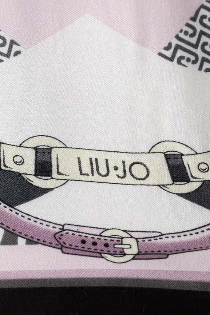 Foulard Liu-Jo 2F6070 metal mix logo animalier