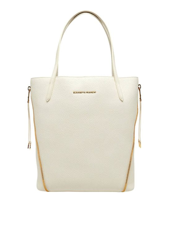 Borsa Elisabetta Franchi BS24A66E2 shopper bag con zip gold laterali