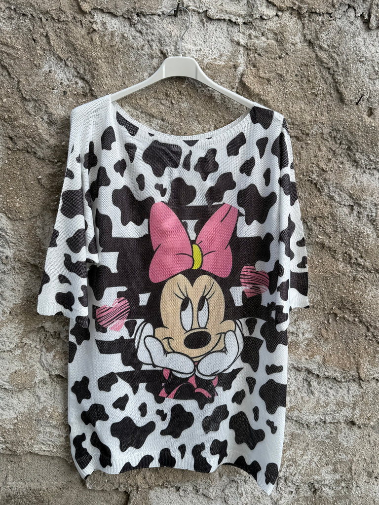 T-shirt in filo grafica fantasia
