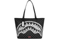 BORSA SPRAYGROUND 9346 SHOPPER BLACK AND WHITE DRIP SHARK