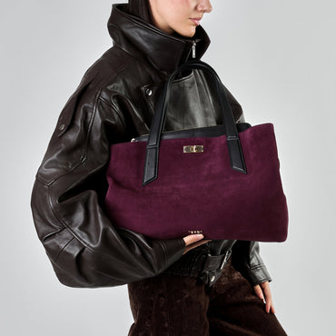 Borsa Tosca blu TF2641B45 da lavoro Kimberly in suede colore bordeaux