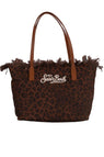 Borsa Saint Barth  fringe dark  Leopard mid CBMF001 00588L