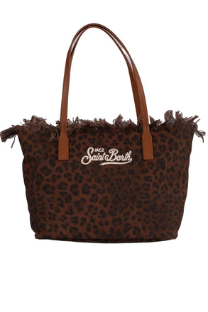 Borsa Saint Barth  fringe dark  Leopard mid CBMF001 00588L