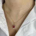 Collana Cherie bijoux Kate con corona e cristallo