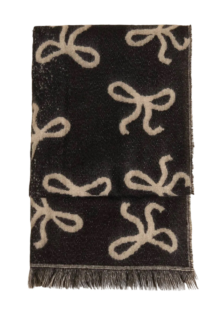 Sciarpa L’ Atelier du Sac bicolor con fiocco