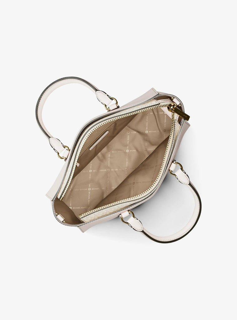 Borsa Michael Kors Arden Medium Leather Top-Zip Satchel