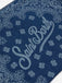 Borse Saint Barth Essential Bag in tessuto denim stampa bandana e logo a contrasto