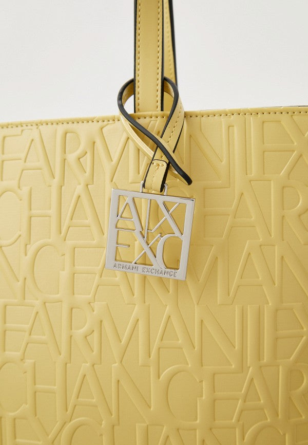 Borsa Armani Exchange 942650 Shopping Bag logata opaca