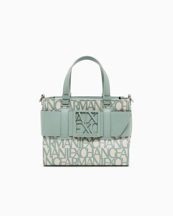 BORSA ARMANI EXCHANGE 942690 TOTE MEDIA CON DETTAGLIO A CONTRASTO