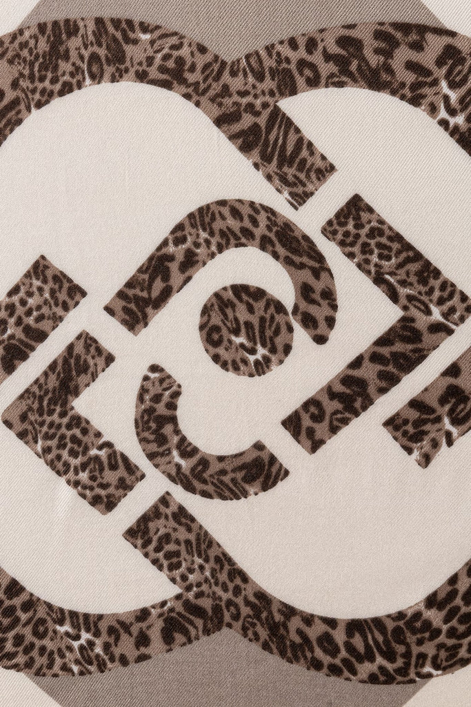 Foulard Liu-Jo 2F6070 metal mix logo animalier