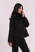 CAPPOTTO CORTO MIMI MUA CON COLLO EFFETTO PELLICCIA