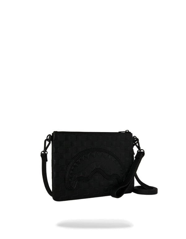 POCHETTE SPRAYGROUND 9508 RAISED CHECK CROSSOVER CLUTCH