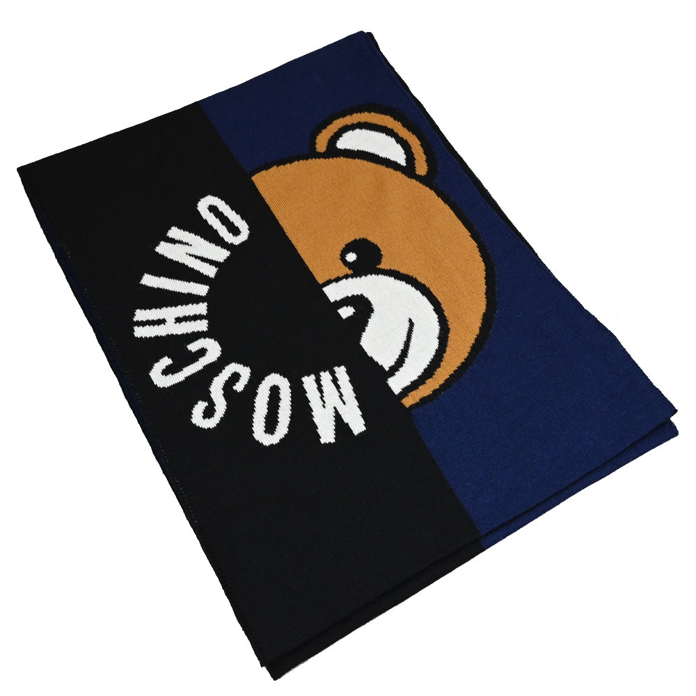 Sciarpa Moschino Art30780 M2954 in lana Orsetto B/color