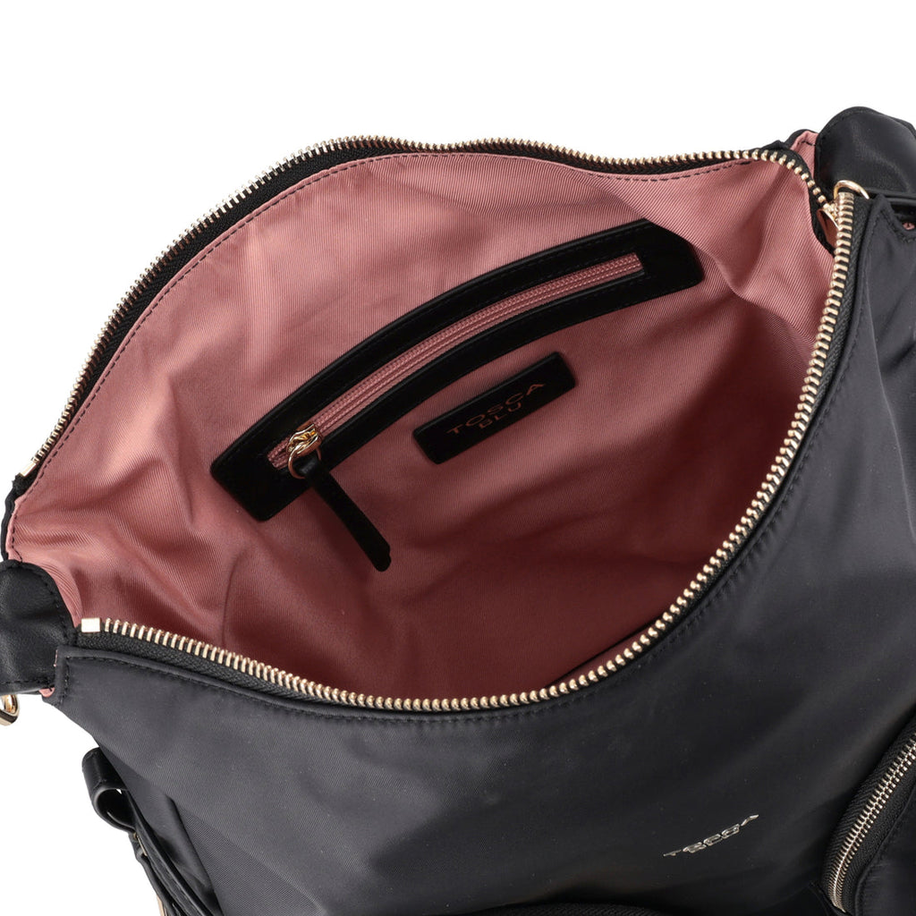 Borsa Tosca blu TF26EB364 Sacca grande Central Park in nylon