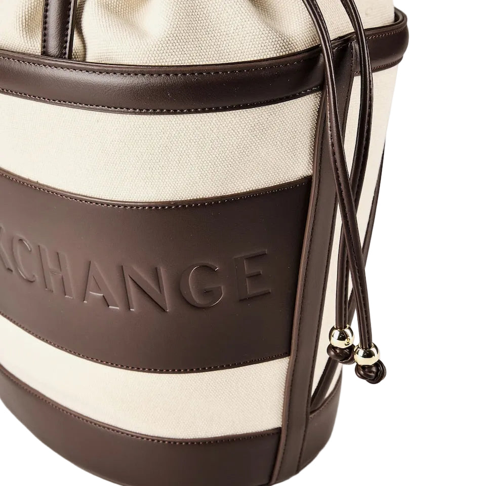 Borsa Armani Exchange XW002607 AF22635 secchiello con logo sagomato Big