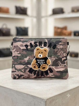 Borsa Pashbag 20453  Pochette con tracolla Sophie shepherd camouflage