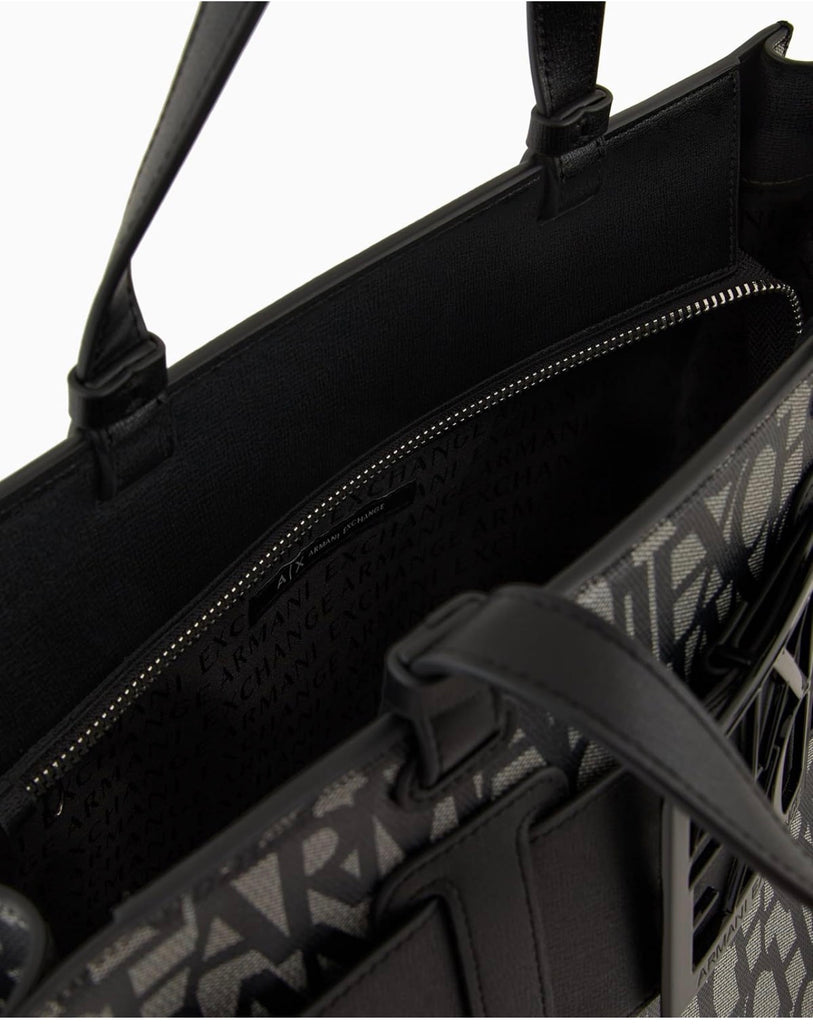 Borsa Armani exchange Tote bag logata Big 942689 3F742