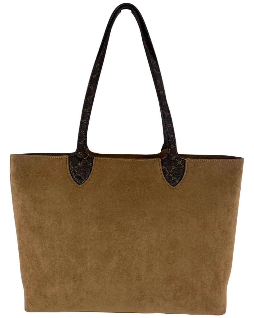 Borsa L’ Atelier Du Sac shopper Jeanette My Lady in suede con manici logati