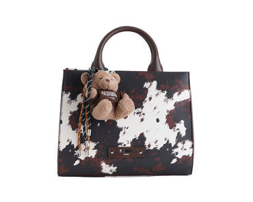 Borsa Pashbag 20116 Tote big Marge Fur cow print