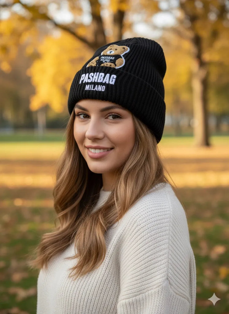 Cappello Pash Bag con risvolto Orsetto Teddy