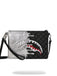 POCHETTE SPRAYGROUND 8929 SILVER SIDE DRIP CHECK BLACK CROSSBODY CLUTCH