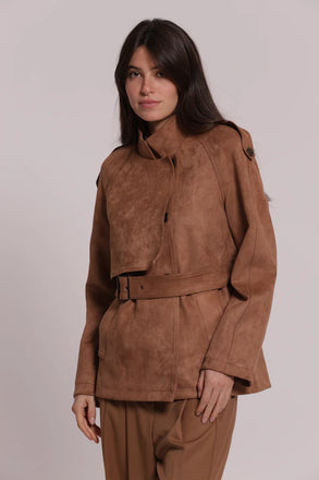 GIUBBOTTO  MIMI MUA' IN CAMOSCIO JYAP 6677