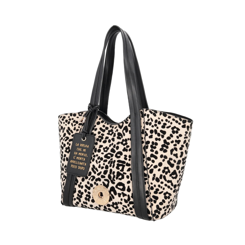 Borse Lepandorine PF2615B77 Shopper big Vicky con stampa animalier