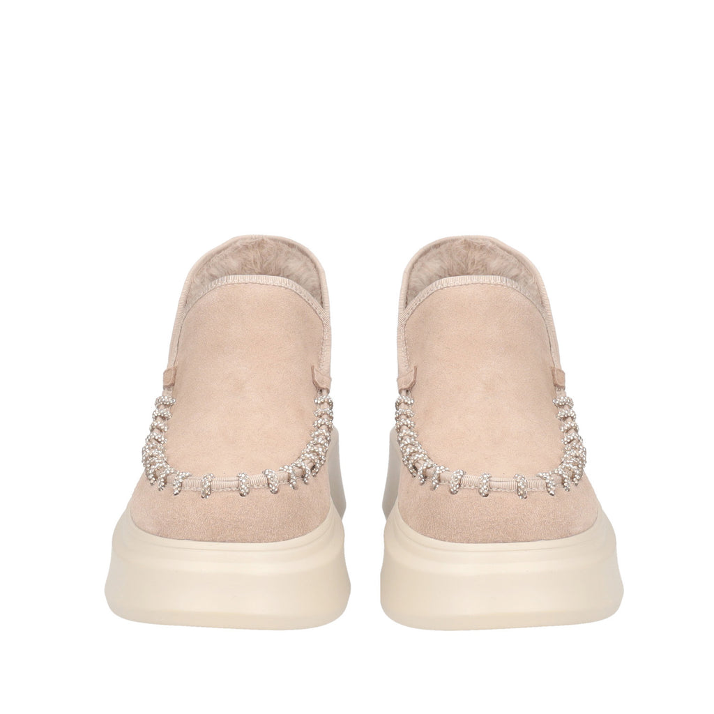 Scarpe Tosca Blu SF2411S111 Stivaletto Bergen in pelle con glitter beige