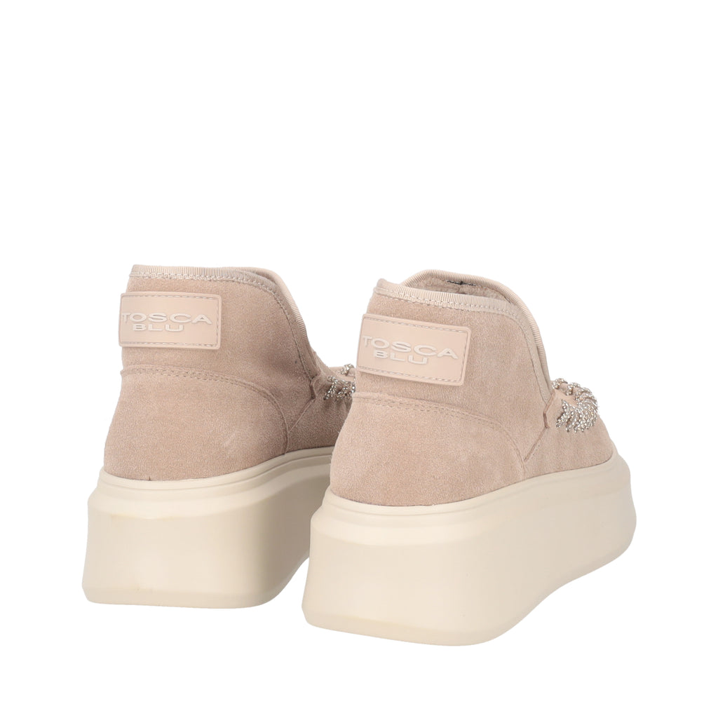 Scarpe Tosca Blu SF2411S111 Stivaletto Bergen in pelle con glitter beige